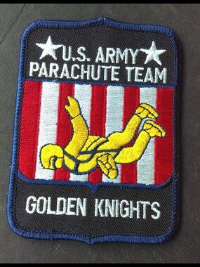 US Army Airborne Parachute Team Golden Knights Embroidered Patch